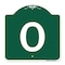 Signmission Designer Series Sign-Sign W/ Letter O, Green & White Aluminum Sign, 18" x 18", GW-1818-22936 A-DES-GW-1818-22936 - alternate 1